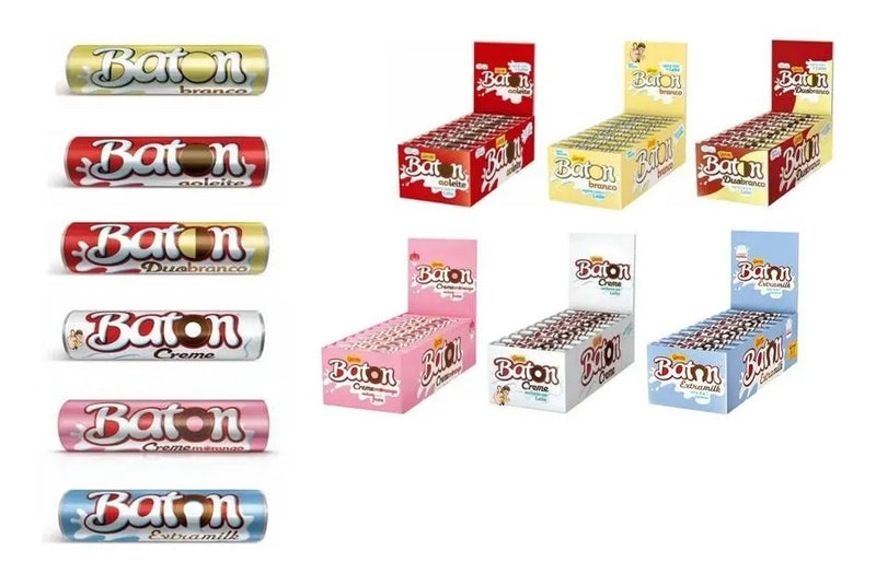 Chocolate Baton Garoto C/30 Unidades 16g (Escolha o Sabor)