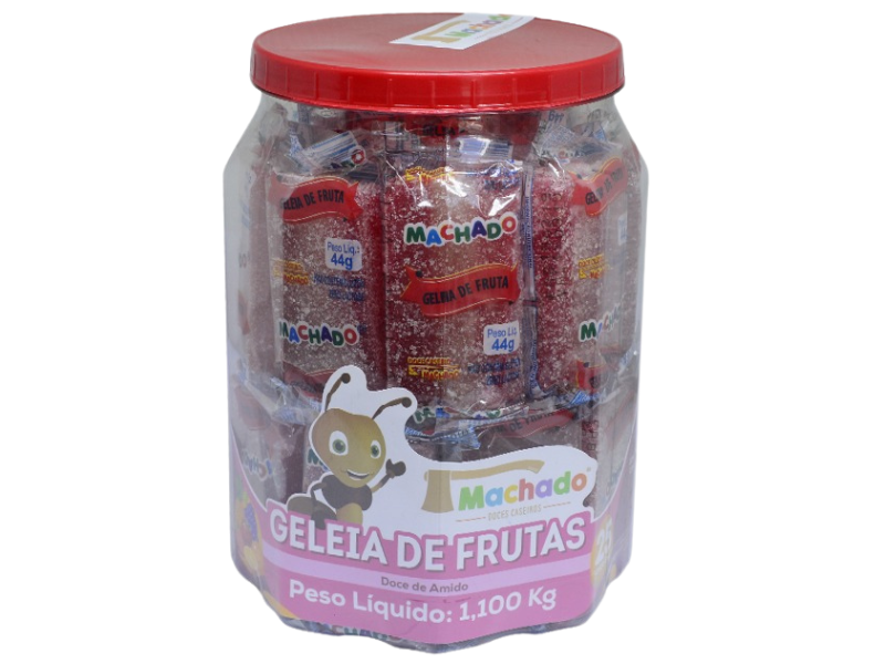 Geléia de Frutas Doces Machado. Pote com 30 un