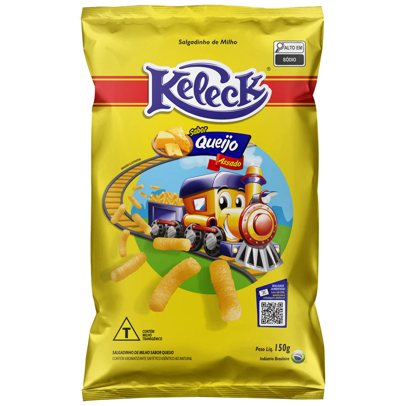 Salgadinho assado de milho sabor Queijo 51g - fardo com 10 unidades