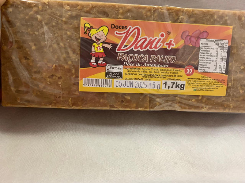 Paçoca Dani palito 1.7kg